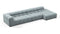 Tufty - Tufty Sectional, Large, Right Chaise, Cerulean Chenille
