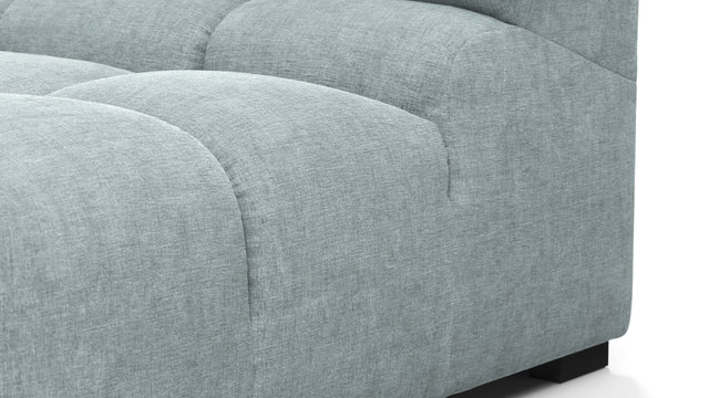 Tufty - Tufty Sectional, Small, Left Chaise, Cerulean Chenille
