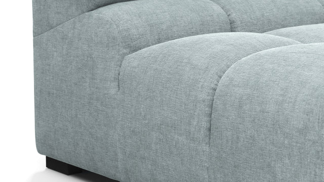 Tufty - Tufty Sectional, Small, Right Chaise, Cerulean Chenille
