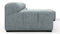 Tufty - Tufty Sectional, Small, Right Chaise, Cerulean Chenille