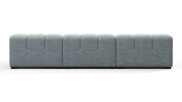 Tufty - Tufty Sectional, Small, Right Chaise, Cerulean Chenille