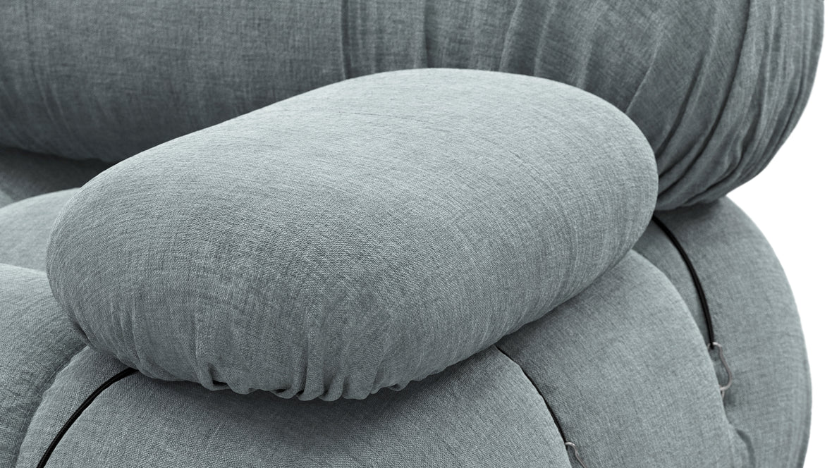 Bellini Large Sectional - Mario Bellini Large Sectional, Left Corner, Cerulean Chenille