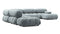 Bellini Large Sectional - Mario Bellini Large Sectional, Left Corner, Cerulean Chenille