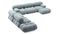 Bellini Large Sectional - Mario Bellini Large Sectional, Left Corner, Cerulean Chenille