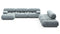 Bellini Large Sectional - Mario Bellini Large Sectional, Right Corner, Cerulean Chenille