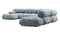 Bellini Large Sectional - Mario Bellini Large Sectional, Right Corner, Cerulean Chenille