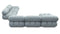 Bellini Large Sectional - Mario Bellini Large Sectional, Right Corner, Cerulean Chenille