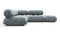 Bellini Sectional - Mario Bellini Sectional, Small Left Corner, Cerulean Chenille