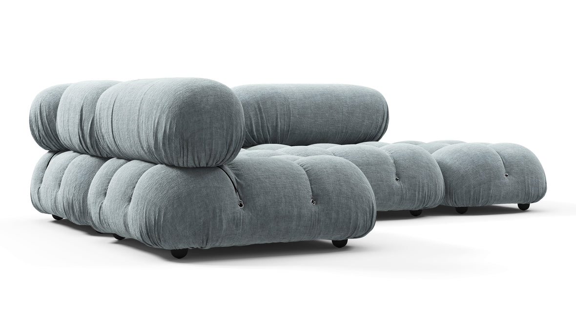 Bellini Sectional - Mario Bellini Sectional, Small Left Corner, Cerulean Chenille