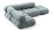 Bellini Sectional - Mario Bellini Sectional, Small Left Corner, Cerulean Chenille