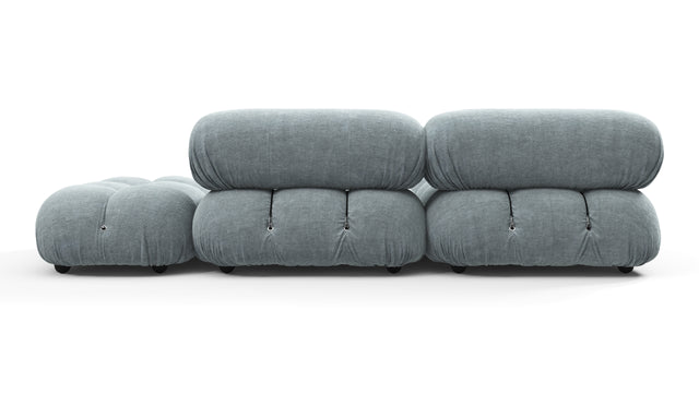 Bellini Sectional - Mario Bellini Sectional, Small Left Corner, Cerulean Chenille