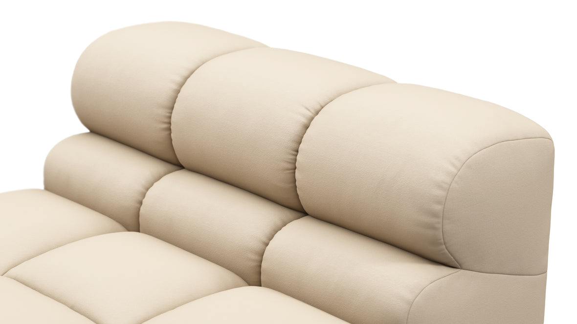 Tufty Outdoor - Tufty Outdoor Module, Armless Chaise, Latte Performance Weave