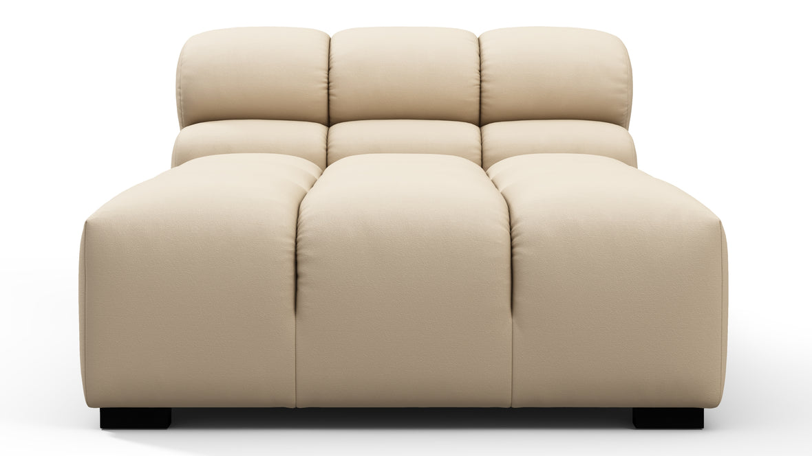 Tufty Outdoor - Tufty Outdoor Module, Armless Chaise, Latte Performance Weave