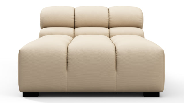 Tufty Outdoor - Tufty Outdoor Module, Armless Chaise, Latte Performance Weave
