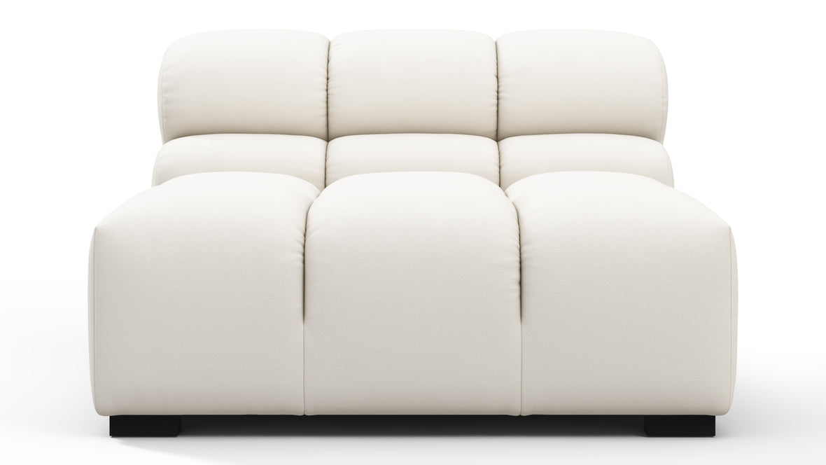 Tufty Outdoor - Tufty Outdoor Module, Armless, Soft White Performance Weave