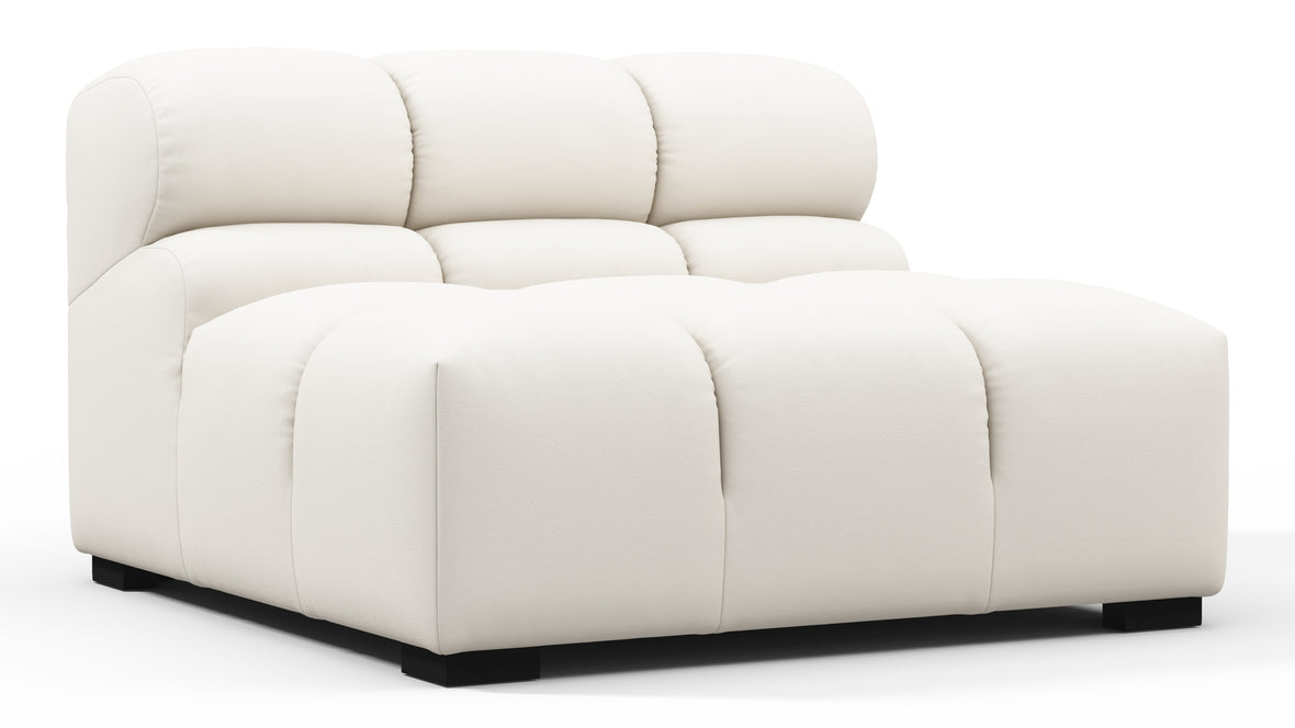 Tufty Outdoor - Tufty Outdoor Module, Armless, Soft White Performance Weave