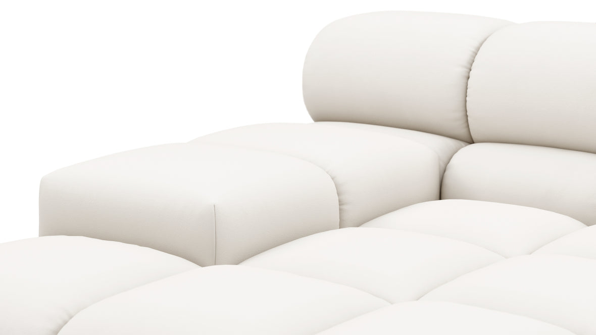 Tufty Outdoor - Tufty Outdoor Module, Deep Large Left Arm, Soft White Performance Weave