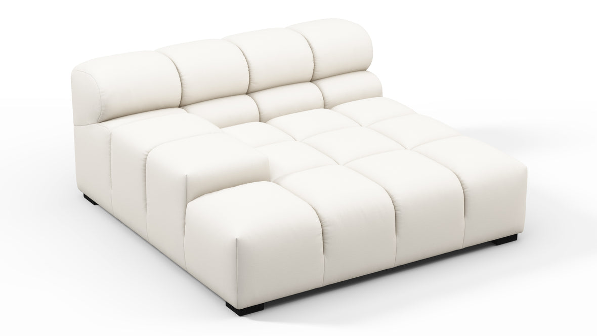 Tufty Outdoor - Tufty Outdoor Module, Deep Large Left Arm, Soft White Performance Weave