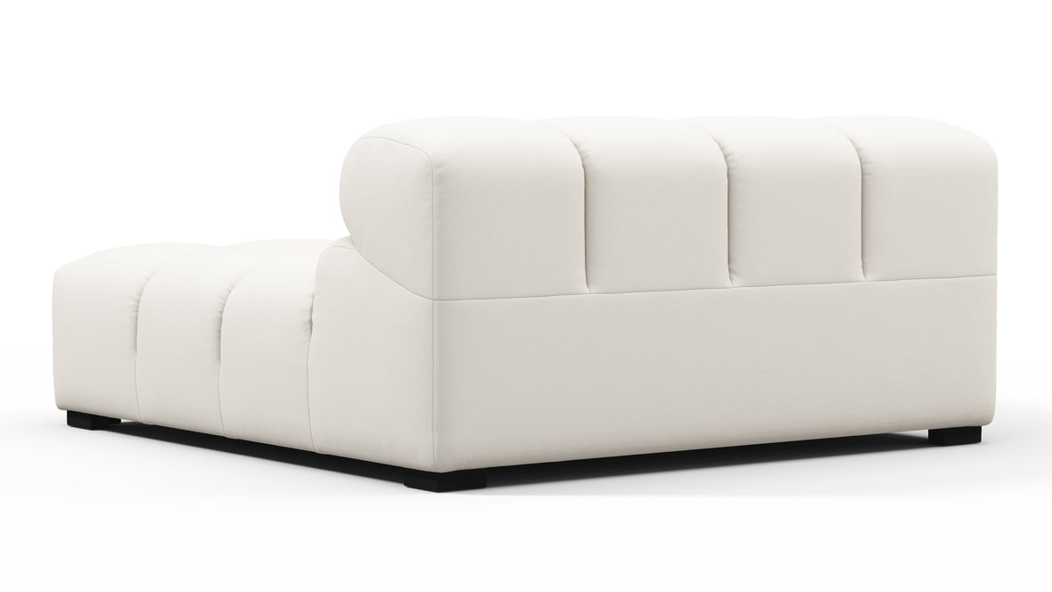 Tufty Outdoor - Tufty Outdoor Module, Deep Large Left Arm, Soft White Performance Weave