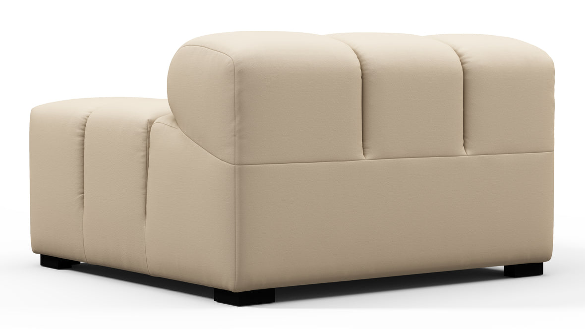 Tufty Outdoor - Tufty Outdoor Module, Left Arm, Latte Performance Weave