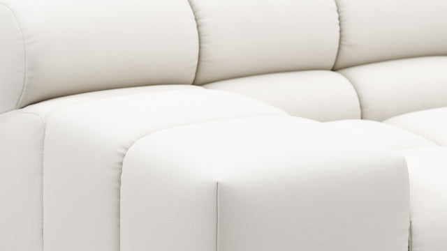 Tufty Outdoor - Tufty Outdoor Module, Left Arm, Soft White Performance Weave