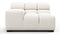 Tufty Outdoor - Tufty Outdoor Module, Left Arm, Soft White Performance Weave