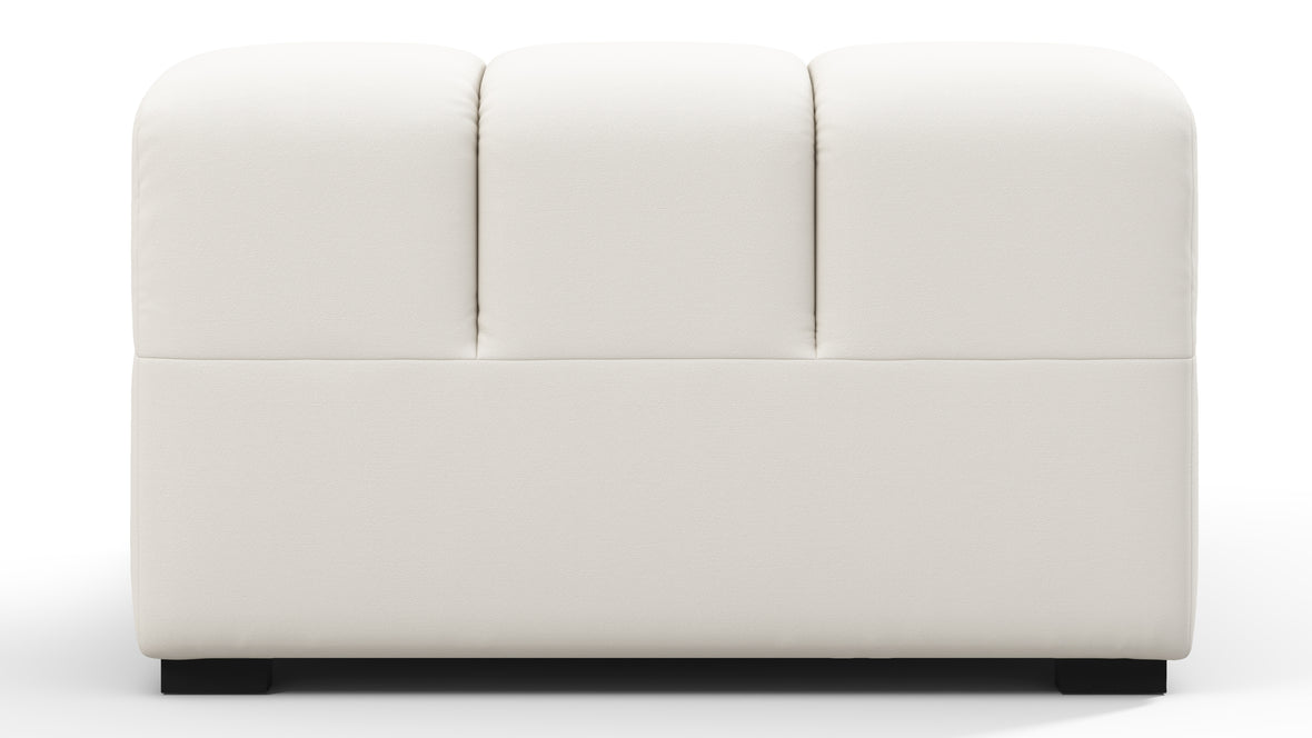 Tufty Outdoor - Tufty Outdoor Module, Left Arm, Soft White Performance Weave