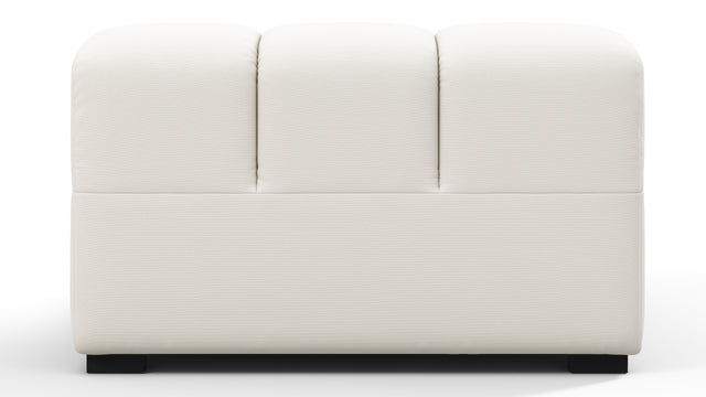 Tufty Outdoor - Tufty Outdoor Module, Left Arm, Soft White Performance Weave