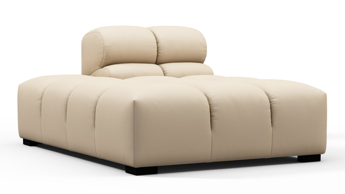 Tufty Outdoor - Tufty Outdoor Module, Left Chaise, Armless, Latte Performance Weave