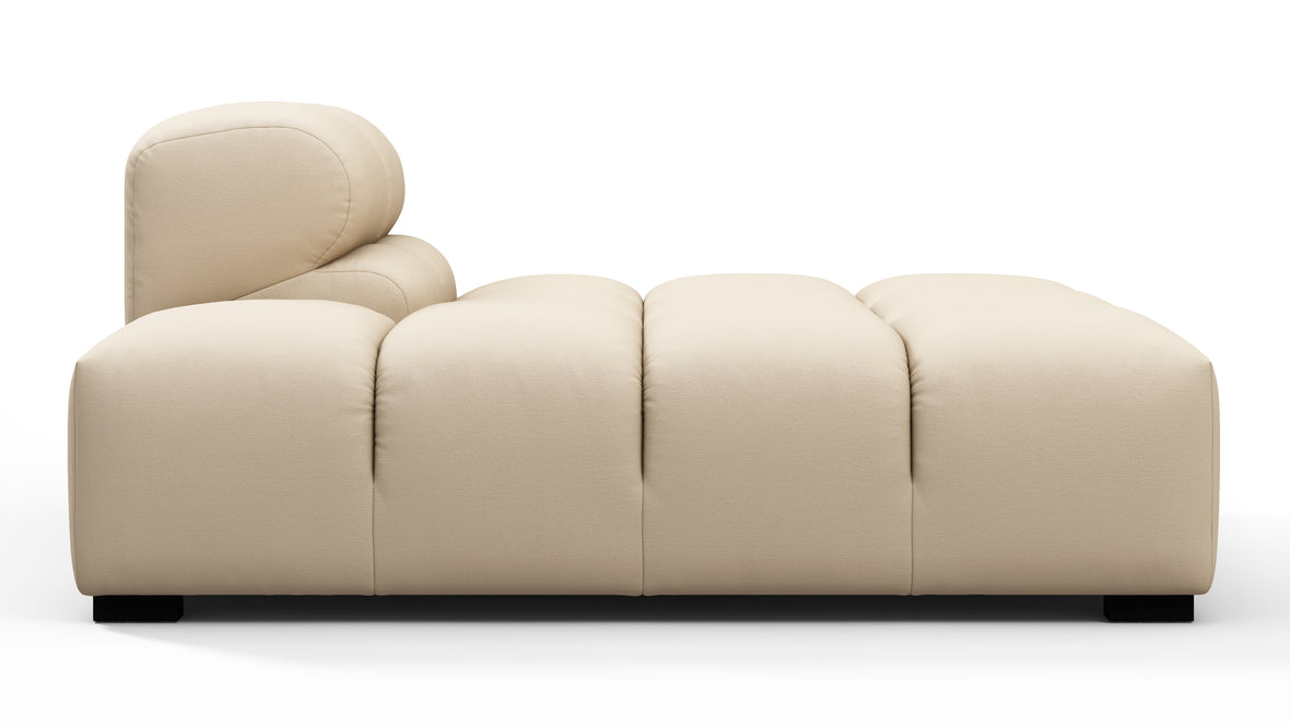 Tufty Outdoor - Tufty Outdoor Module, Left Chaise, Armless, Latte Performance Weave