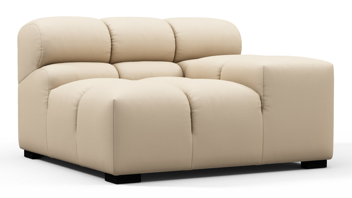 Tufty Outdoor - Tufty Outdoor Module, Right Arm, Latte Performance Weave