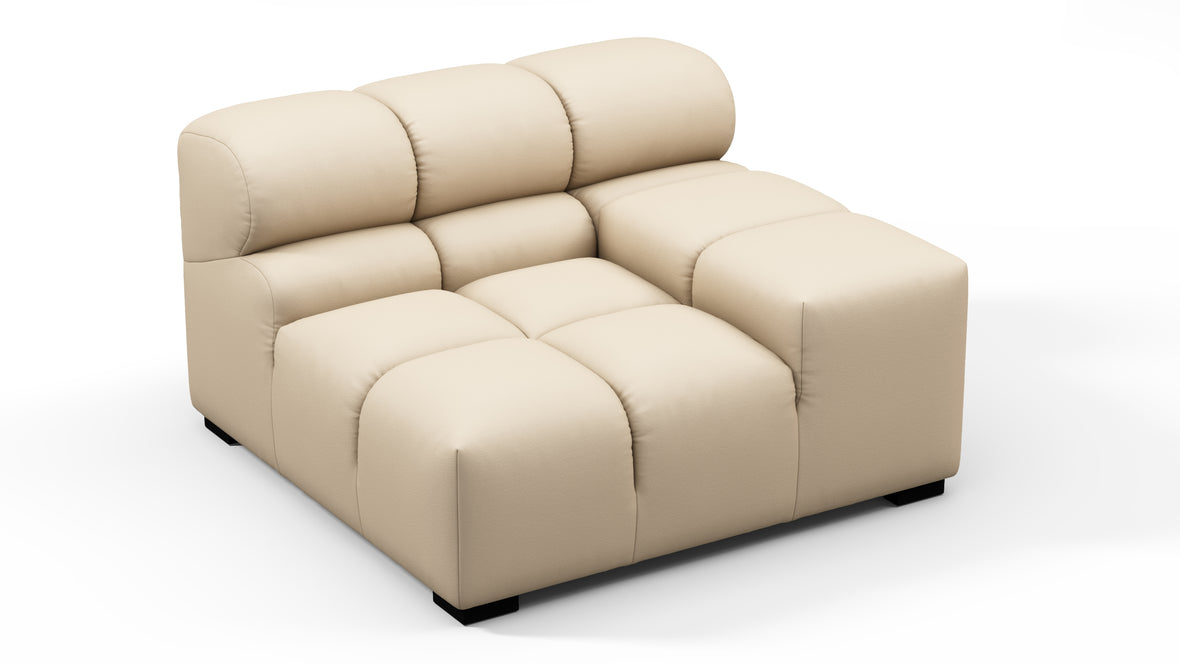 Tufty Outdoor - Tufty Outdoor Module, Right Arm, Latte Performance Weave