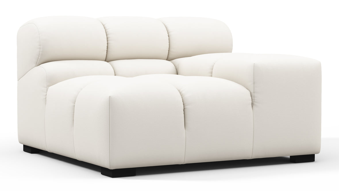 Tufty Outdoor - Tufty Outdoor Module, Right Arm, Soft White Performance Weave