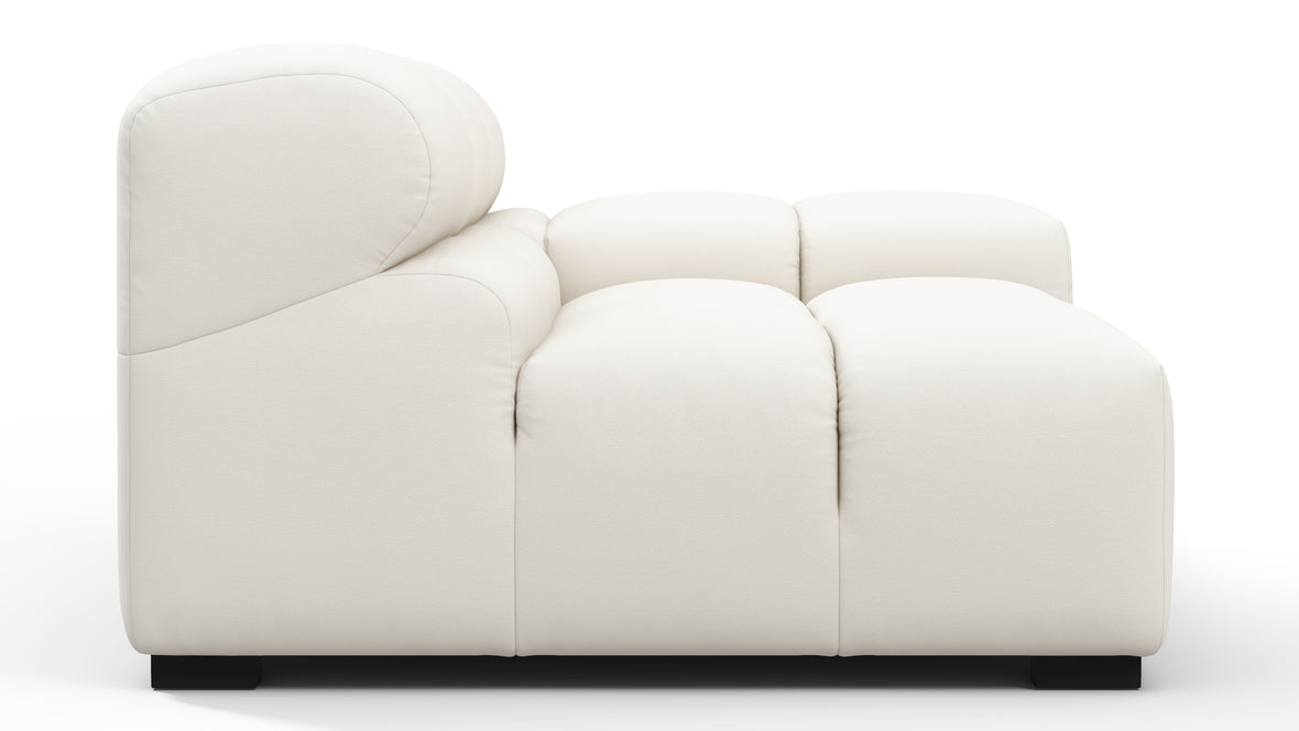 Tufty Outdoor - Tufty Outdoor Module, Right Arm, Soft White Performance Weave