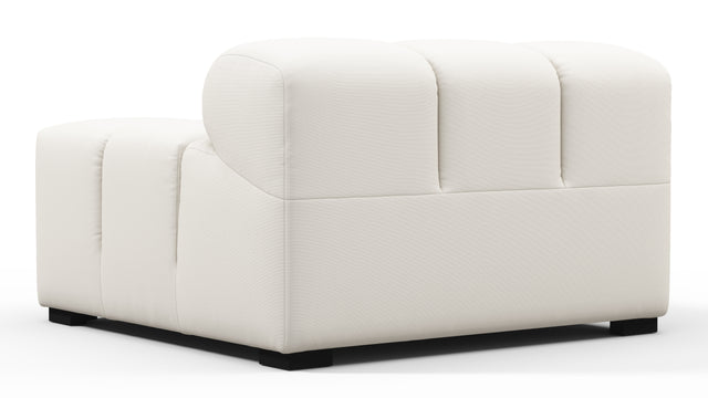 Tufty Outdoor - Tufty Outdoor Module, Right Arm, Soft White Performance Weave