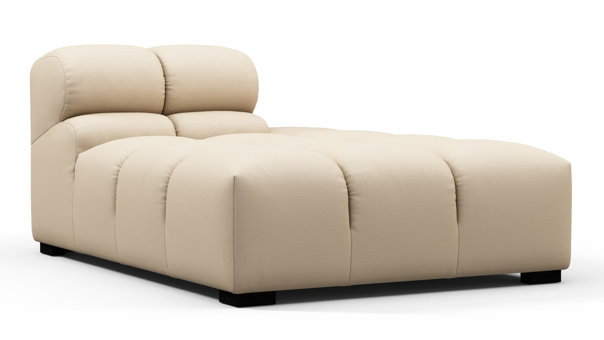 Tufty Outdoor - Tufty Outdoor Module, Right Chaise, Armless, Latte Performance Weave