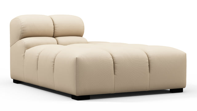 Tufty Outdoor - Tufty Outdoor Module, Right Chaise, Armless, Latte Performance Weave