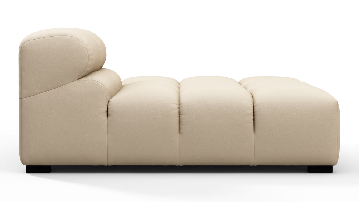 Tufty Outdoor - Tufty Outdoor Module, Right Chaise, Armless, Latte Performance Weave