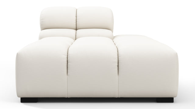 Tufty Outdoor - Tufty Outdoor Module, Right Chaise, Armless, Soft White Performance Weave