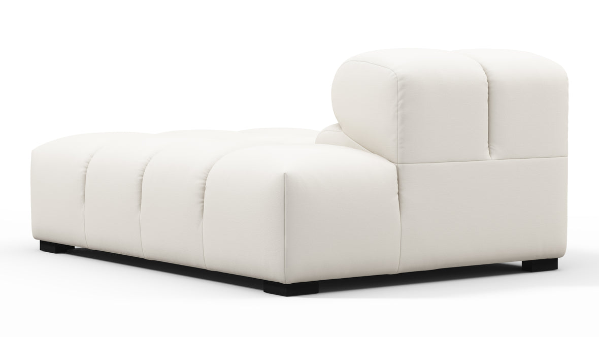 Tufty Outdoor - Tufty Outdoor Module, Right Chaise, Armless, Soft White Performance Weave