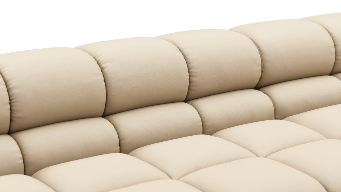 Tufty Outdoor - Tufty Outdoor Sectional, Extra Deep Sofa, Latte Performance Weave