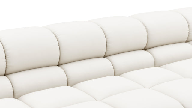 Tufty Outdoor - Tufty Outdoor Sectional, Extra Deep Sofa, Soft White Performance Weave
