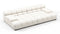 Tufty Outdoor - Tufty Outdoor Sectional, Extra Deep Sofa, Soft White Performance Weave