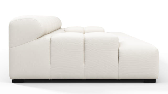 Tufty Outdoor - Tufty Outdoor Sectional, Extra Deep Sofa, Soft White Performance Weave