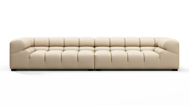 Tufty Outdoor - Tufty Outdoor Sectional, Extra Large Sofa, Latte Performance Weave