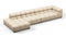 Tufty Outdoor - Tufty Outdoor Sectional, Large, Left Chaise, Latte Performance Weave