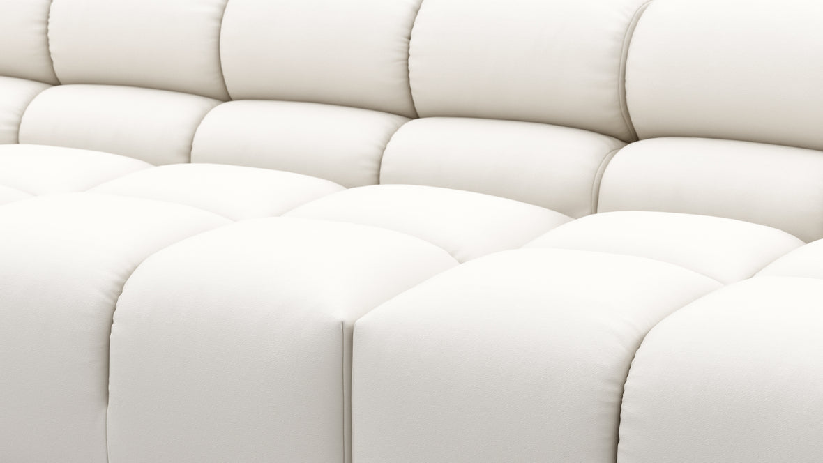 Tufty Outdoor - Tufty Outdoor Sectional, Large, Right Chaise, Soft White Performance Weave