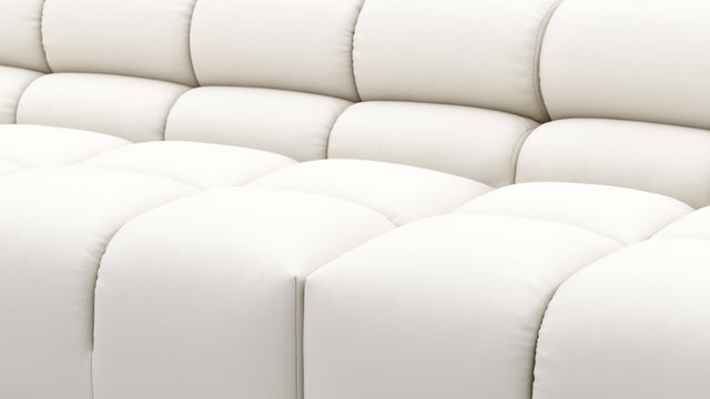Tufty Outdoor - Tufty Outdoor Sectional, Large, Right Chaise, Soft White Performance Weave