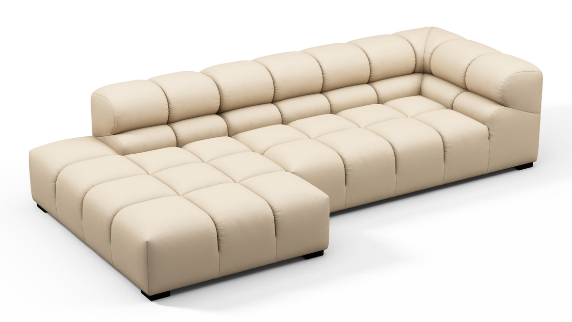 Tufty Outdoor - Tufty Outdoor Sectional, Small L, Left, Latte Performance Weave