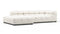 Tufty Outdoor - Tufty Outdoor Sectional, Small L, Left, Soft White Performance Weave
